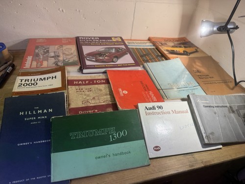 Vintage car manuals - vintage,