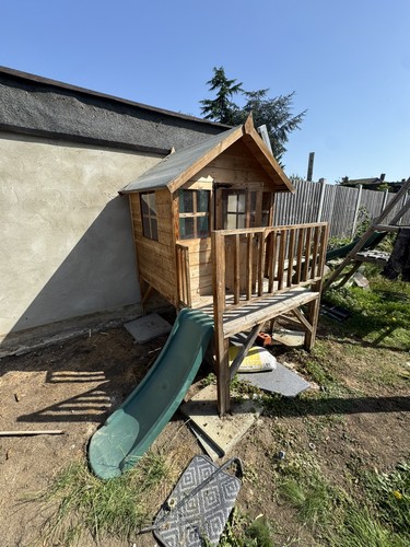 Wooden children playhouse - wooden,