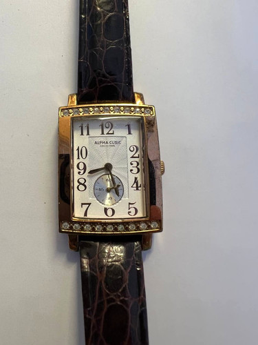 Alpha cubic watch ladies gold - watch,