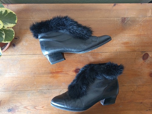 Vintage black leather - vintage,
