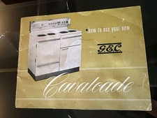 1960s GEC cavalcade Cooker Instructions