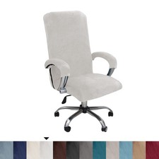 Velvet Office Chair Cover Stretch Computer Desk Armchair Cover