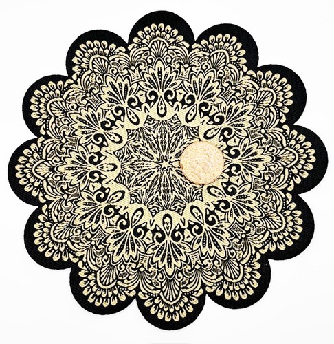 Dolls house victorian lace - victorian, rug