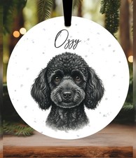 Poodle Christmas Bauble