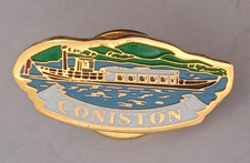 Coniston Travel Crest Shield Souvenir Enamel Pin Badge.    PB6-1109