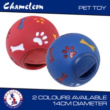 Tough Red Treat Ball  Food Dispenser Pet Dog Puppy Puzzle Interactive Toy S,M,L