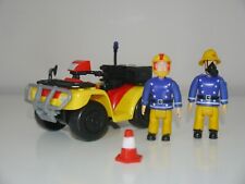 Fireman Sam Toys Bundle Quad Bike Sam Quad Biker Sam in Oxygen Mask Cone VGC_FG6
