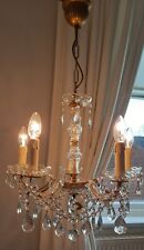 Vintage Marie Therese 5Lt Crystal Chandelier  ~ Glass Frame  #2