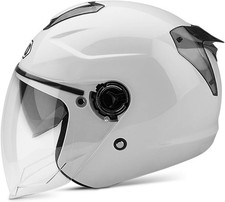 David Open Face Motorcycle Helmet With Double Sun Visor