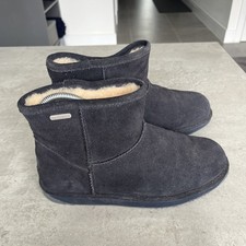 Emu Australia Tasman Sheepskin Waterproof Ankle Boots UK5 Blue DB3