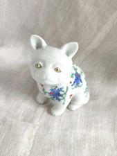 Antique Late Meiji Period Japanese Imari Porcelain Cat Kitten 