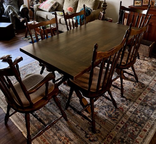 Dining room table with - room,