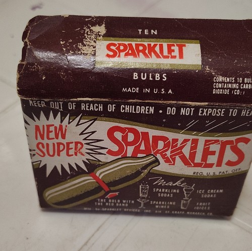 Sparklet vintage seltzer - vintage, bulbs