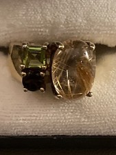 Rutilated Quartz/Peridot/Smoky