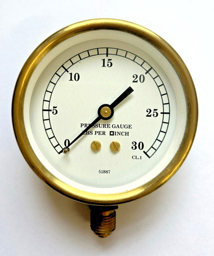 All brass steam pressure - ,