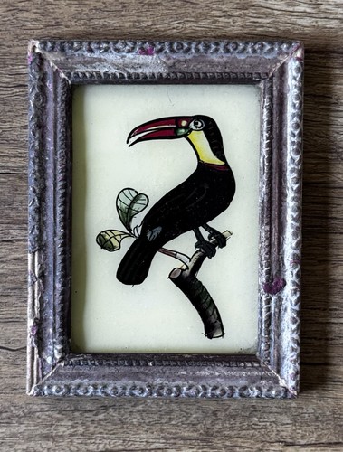 Indian toucan reverse glass - reverse,