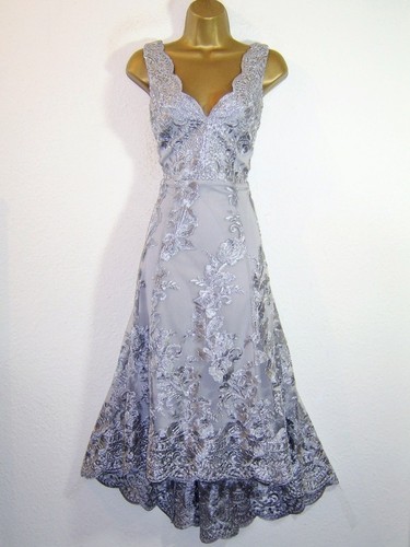 Quiz silver grey embroidered - silver,