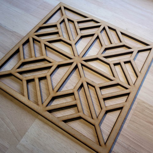Art deco trellis decorative - art,