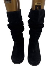Shoe The Bear Emmy Slouchy Boots Black Suede UK 5 T2350 KET6