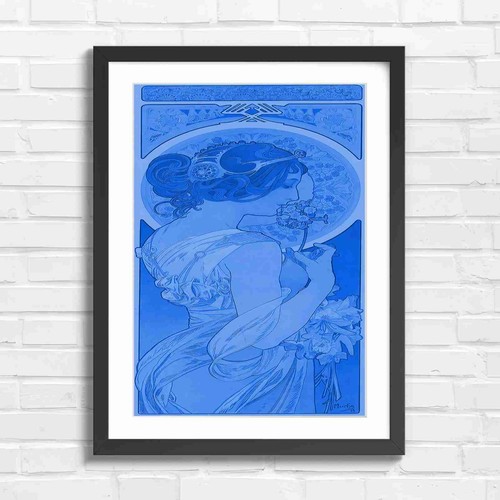 Art nouveau woman with - nouveau,