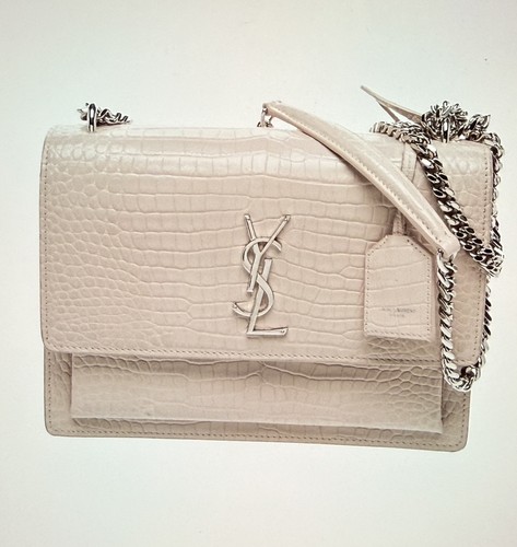 Ysl neutrals croc - ysl, croc-embossed