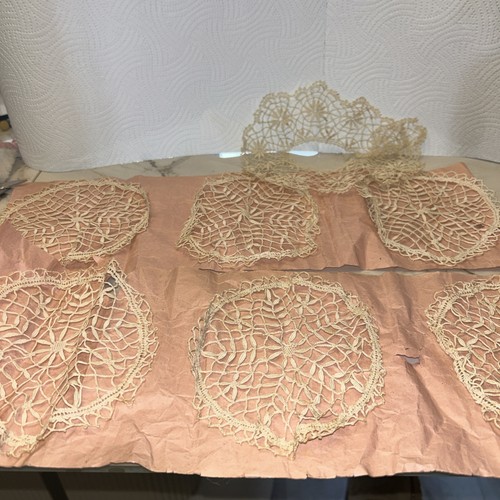 Six vintage beige - vintage, cotton