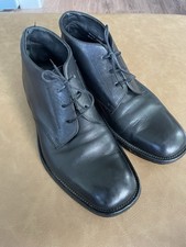 Loake Last Apollo Mens Black Leather Ankle Boots Size UK 8 1341B