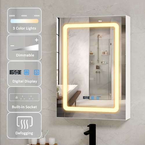 Led bathroom mirror cabinet - bathroom,