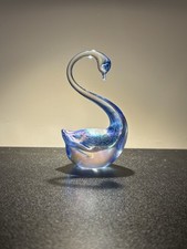 Vintage Heron Glass Blue