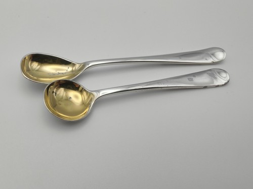 Pair solid silver salt - of,