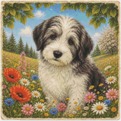 Polish lowland sheepdog puppy - polish,