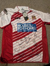 wigan warriors shirt signed by