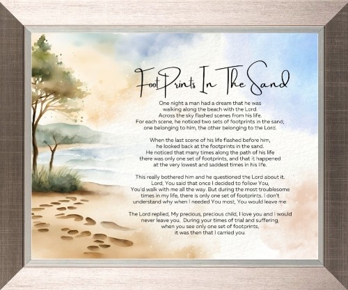 Footprints the sand it - the,