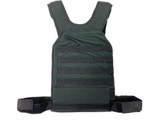 CQC Low Profile Plate Carrier Black with MOLLE - Great for Airsoft