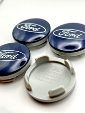 Ford Fiesta 2009 Petrol Hatch 1.4 FWD Alloy Wheel Centre Cap 54mm Blue  Set of 4