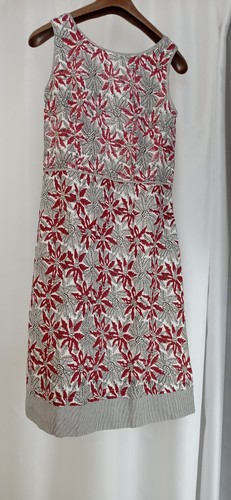 Fabindia linen dress east red - linen,