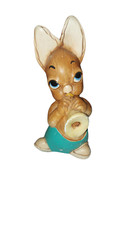PenDelfin Rabbit Collectors Figurine - Phumf in Green polka dot - No.932533 