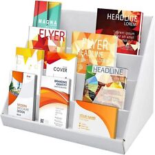 2 X4 Tiers Children Bookcase Toy Book Cardboard Display Stand Kid Rack Bedroom