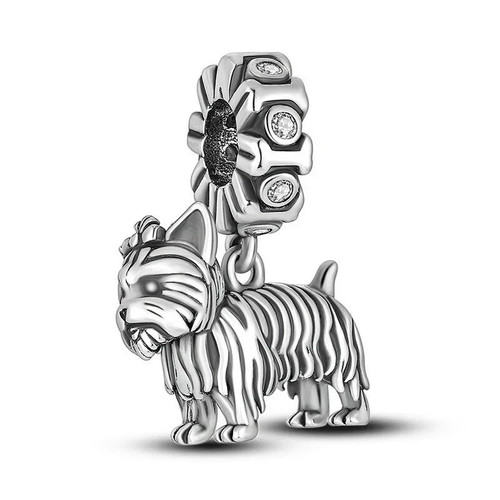 Yorkshire terrier dog charm - terrier,