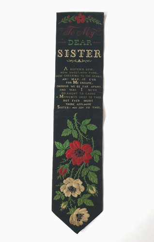 Antique woven silk - antique, bookmark