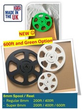 600ft/400ft/200ft Spool/Reel , Super 8/Regular 8 - For 8mm Projectors, Editor
