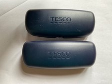 TESCO SNAP SHUT HARD GLASSES/SUNGLASSES CASES, BOTH LITTLE USED