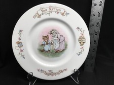 Vintage Beatrix Potter Tom Kitten Plate Royal Albert Bone China England 1986 8”