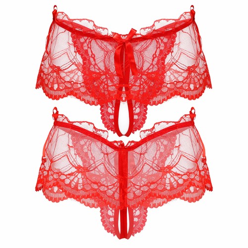 Men crotchless panties bow - men's,