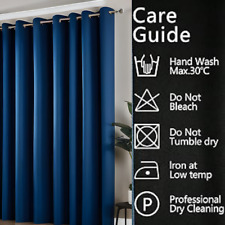 Thermal Blackout Curtains Thick Eyelet Ring Top Curtain Panel Ready Made Pair