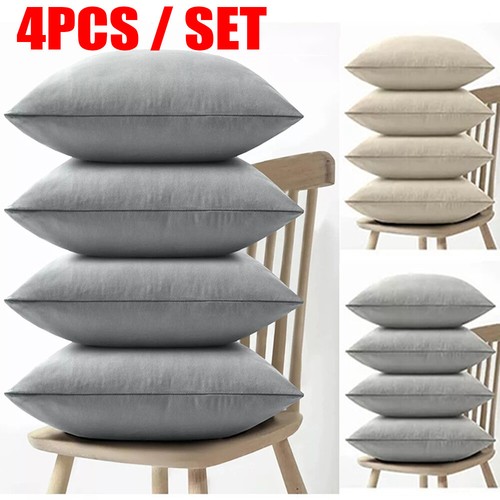 4pcs plush velvet cushion - velvet,