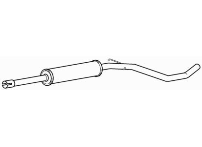 Centre exhaust middle silencer - centre,