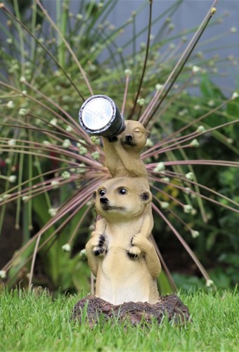 Garden solar ornament meerkat - garden,