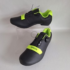 Mens Youngtie Cycling Shoes - Black/Green - UK Size 11/EU 47 - New