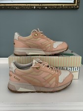 Diadora X Feature N9000 Peach Nougat STRAWBERRY Ice Cream Shoes UK 7.5